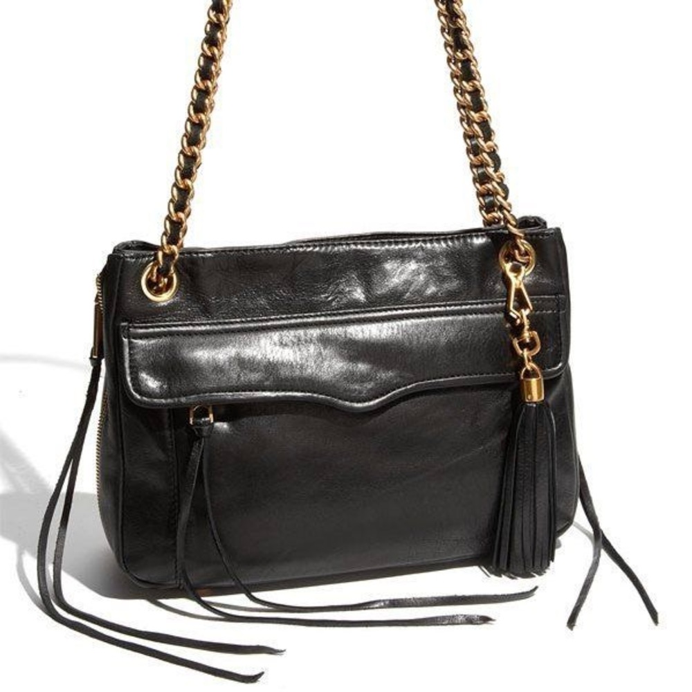 Rebecca Minkoff Black Swing bag with gold hardware